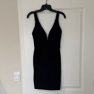 Lulu's Chic Black Mini Dress medium